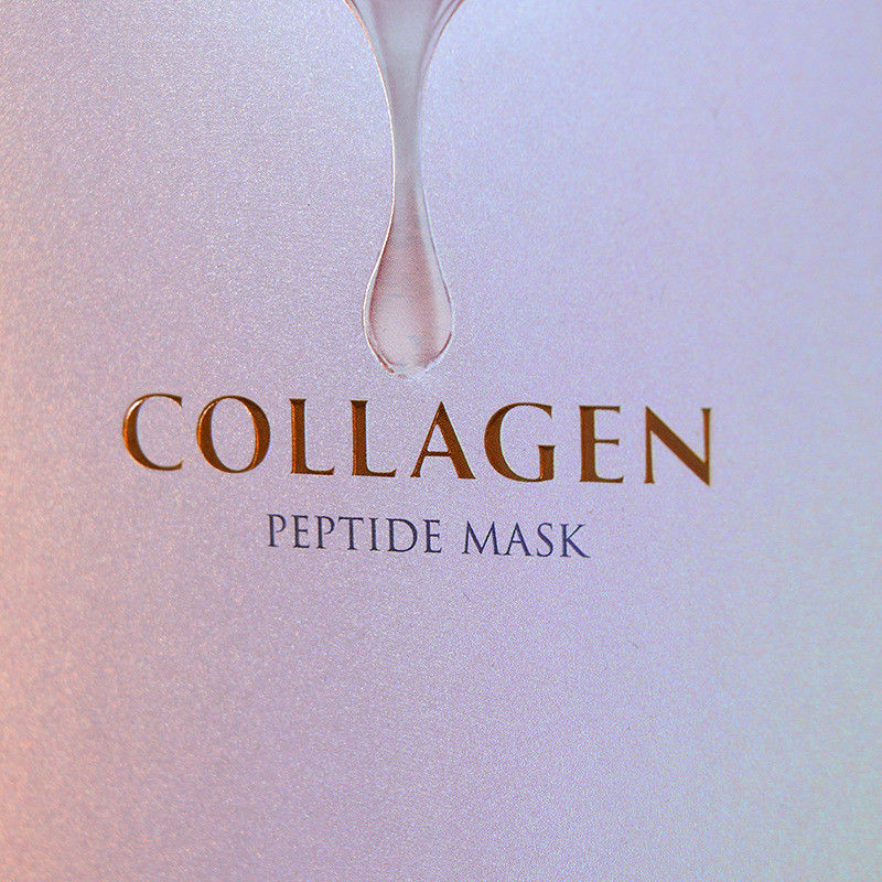 Cardboard Mask Skincare Makeup Box packaging With Silver And Colorful Sparkling Surface