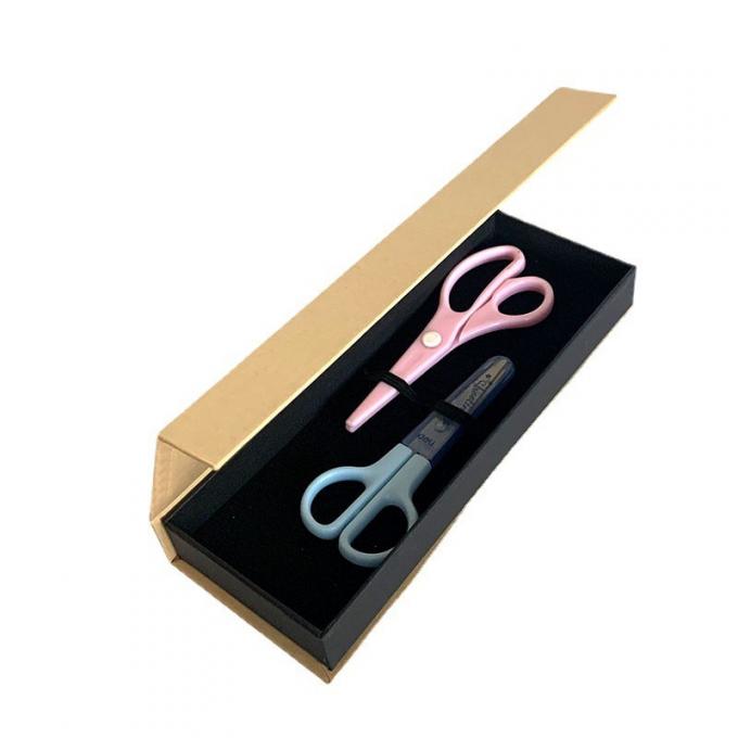 Eco Friendly Nature Cardboard Gift Box Black Printing Ribbon Closure 0