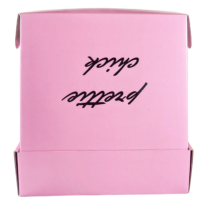 Custom Cardboard Pink Corrugated Shipping Boxes , Pink Corrugated Mailer Boxes For Cosmetic Packaging