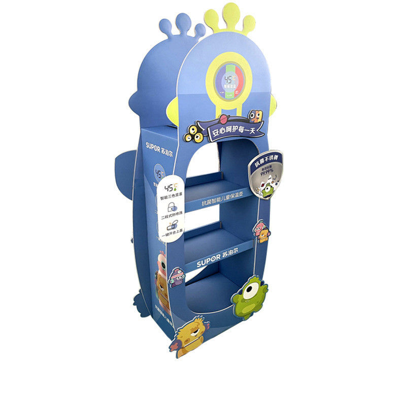 Promotion Cardboard Counter Display Table Display Stand For Kitchen Ware