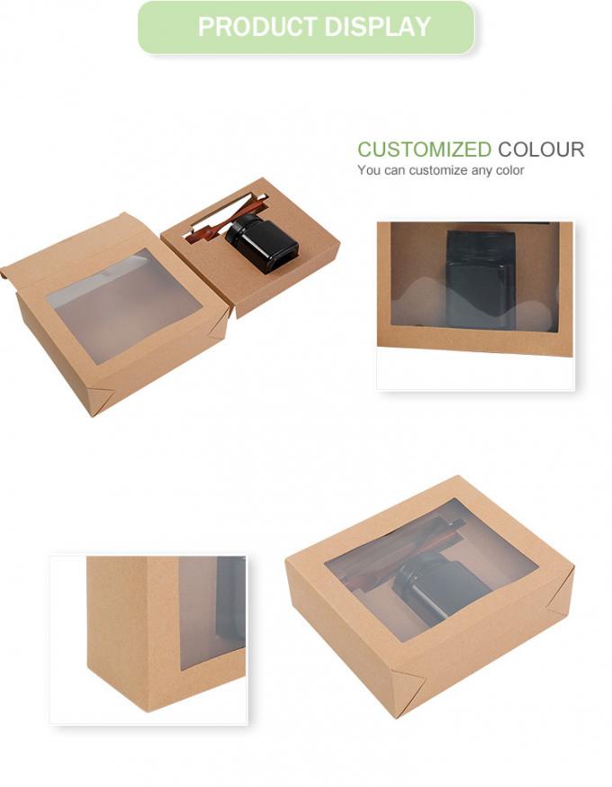 Cardboard Honey Window Packaging Box Rectangle Square 0
