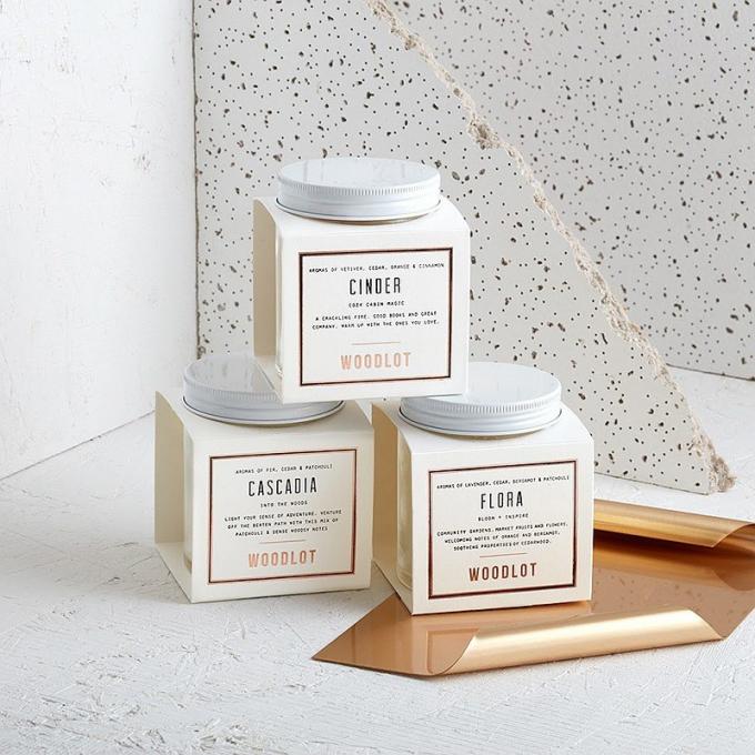 Luxury Small White Cardboard Candle Boxes With Custom Logo Design 0