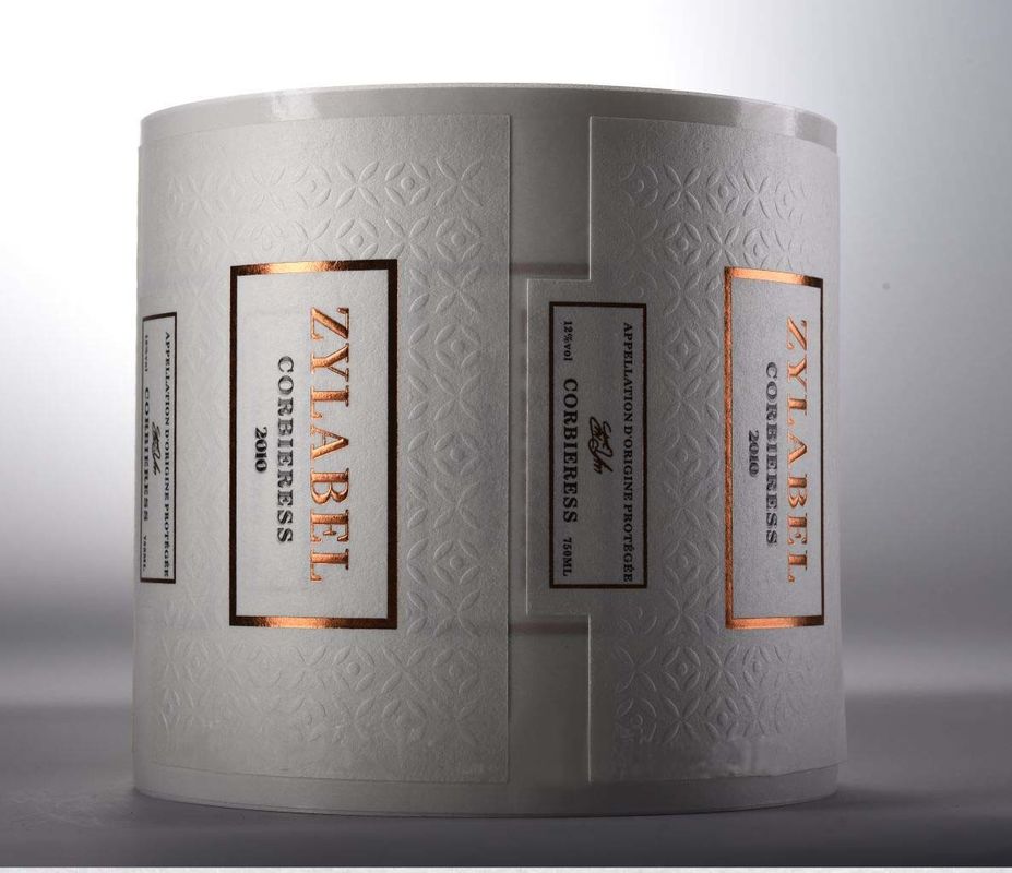 Black Wine Custom Label Stickers Personalized Golden Hologram Logo