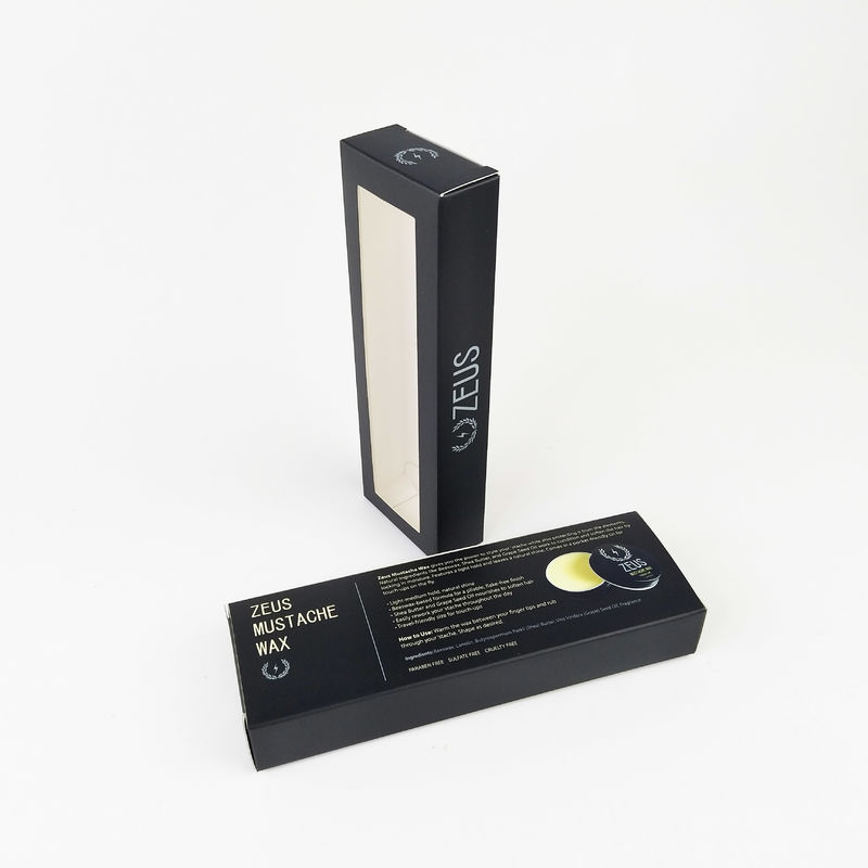 3 Pack Jars Black Paper Packaging Box With Widow