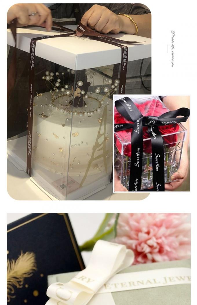 Satin Polyester Gift Wrapping Ribbon For Wedding Festival 1