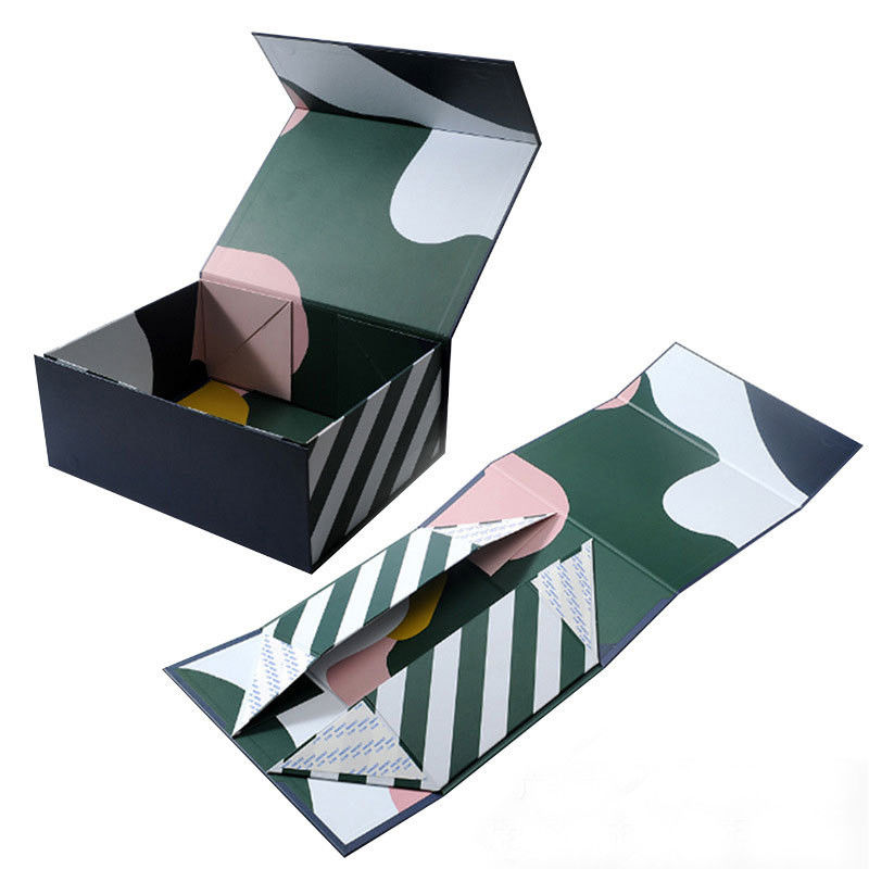 Personalized Gift Boxes Foldable With Magnetic Flap And Ribbon
