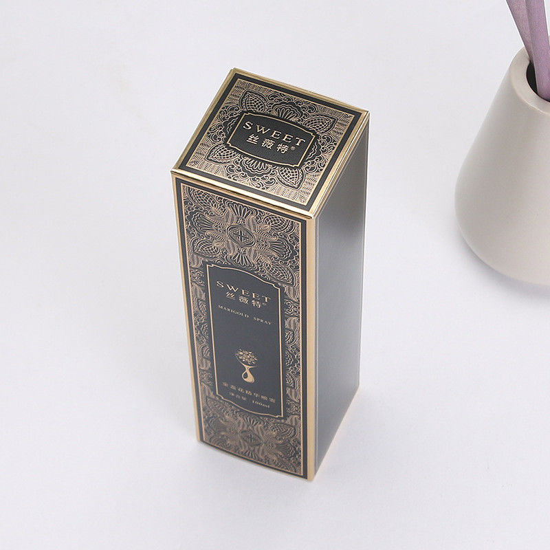 Retro Golden Foil Cosmetic Gift Box for Essence Oil Packaging