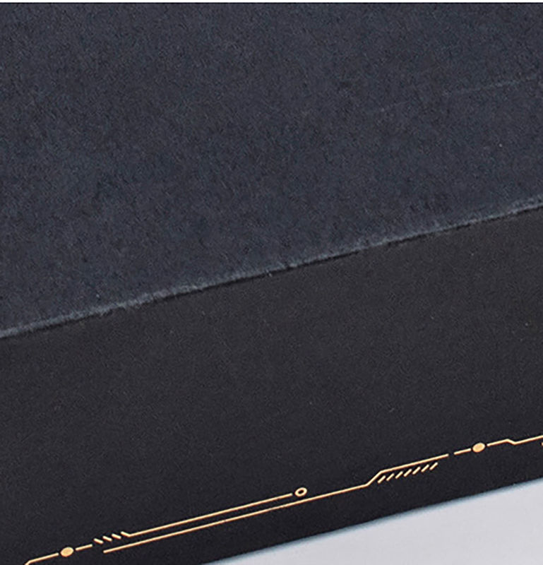 Black Paperboard Gift Box Magnet With Custom Insert For Bottles