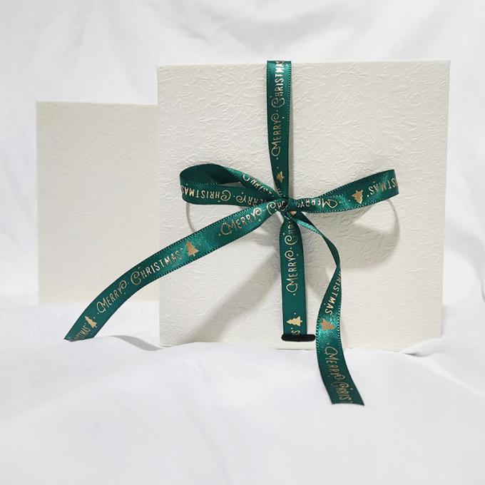 Cardboard Jewerly Packaging Box With Ribbon Custom 1