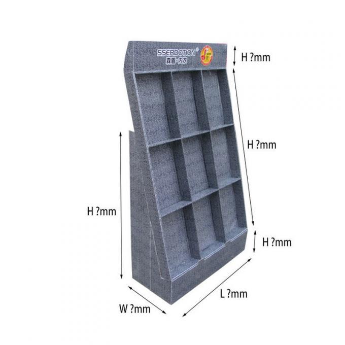 Modern 3 Tier Cardboard Counter Display Underwears Cloth Socks Display Stand 0