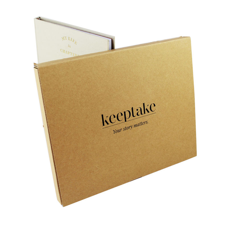 Recyclable A4 A5 Corrugated Cardboard Book Shipping Box Custom Print