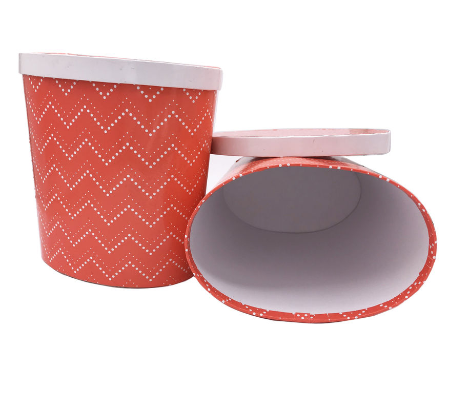 Custom Cardboard Round Box Oval Tube Containers Packing For Wine Storage