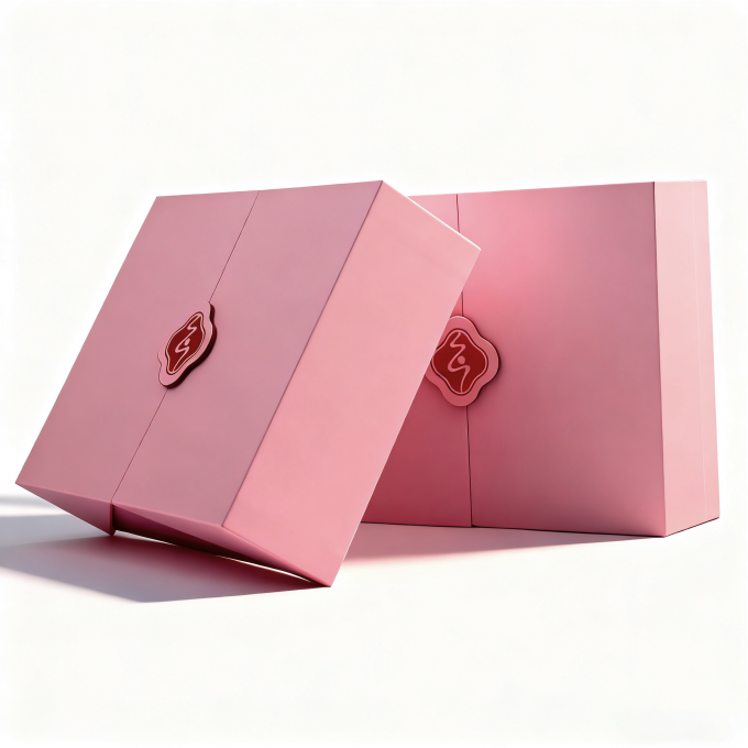 Custom Logo Factory Direct Luxury Two Doors Opened Paper Rigid Cardboard Gift Box with Magnetic Closure 2