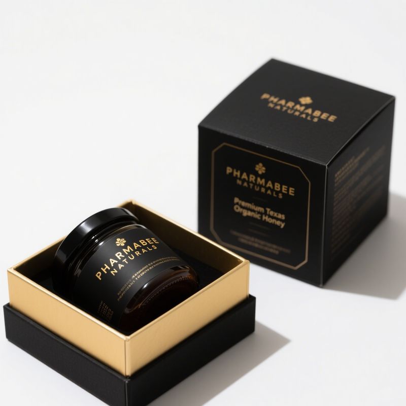Custom Kraft Paper Luxury Honey Packaging Boxes , Recycled Honey Jar Box Packaging