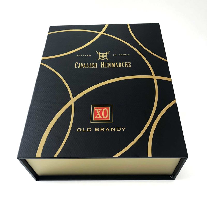 Custom Black Solid Magnetic Gift Box Packaging With Clear Window Foam Insert