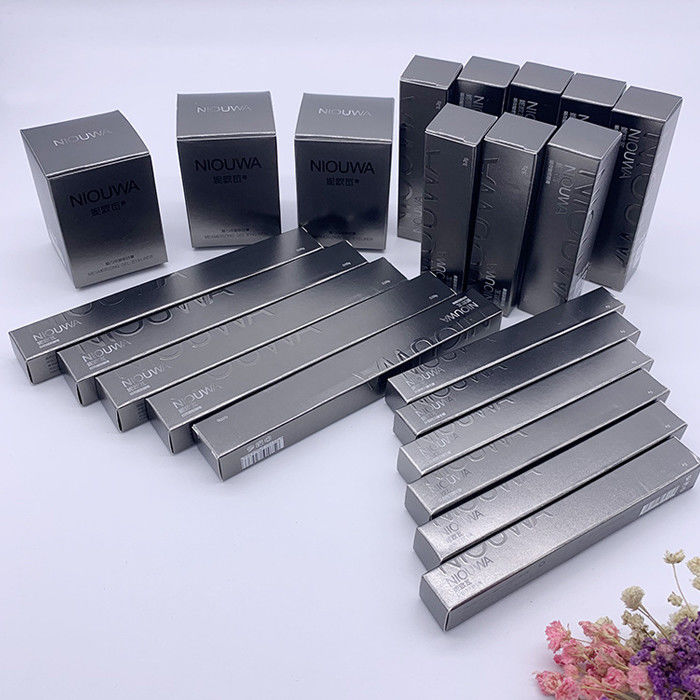 Grey Cosmetic Box Eco-Friendly Custom Eye Liner Tube Box Retails Sale Packaging