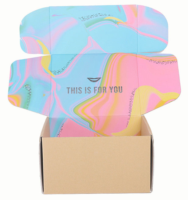 Corrugated Cardboard Boxes With Double Side Printing Design For Shipping