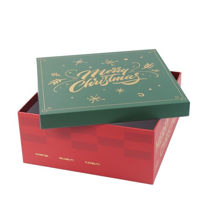 Custom Christmas Gift Boxes - Festive Two-Piece Packaging