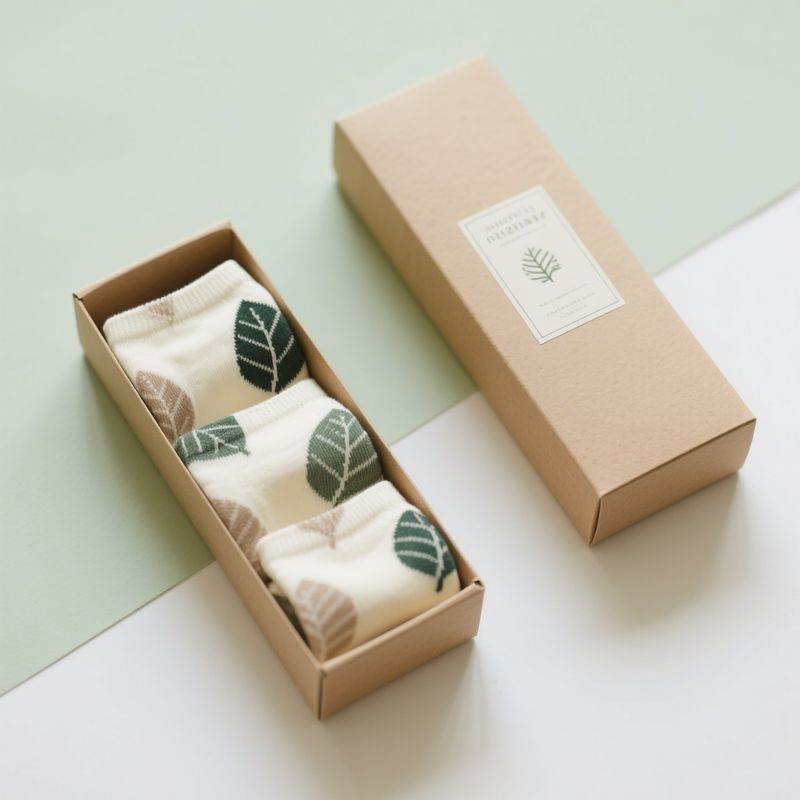 Custom Clothing Packaging Box For T-Shirts Socks Underwear Scarf