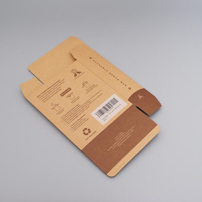 Eco Friendly Folding Carton Boxes Printing Bright Custom Color For Bread Bag 0