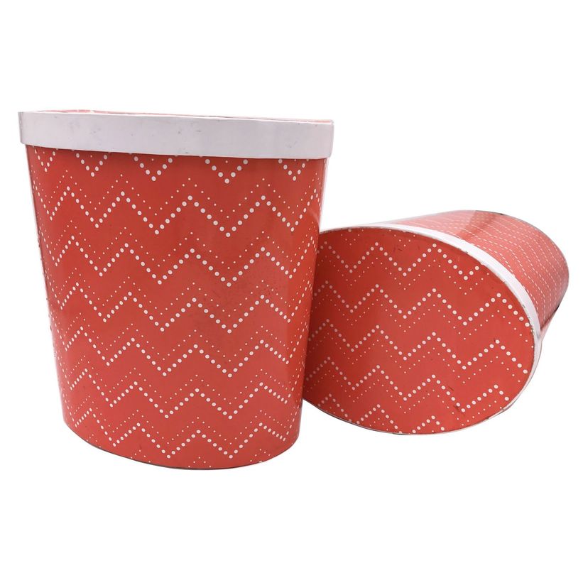 Custom Cardboard Round Box Oval Tube Containers Packing For Wine Storage