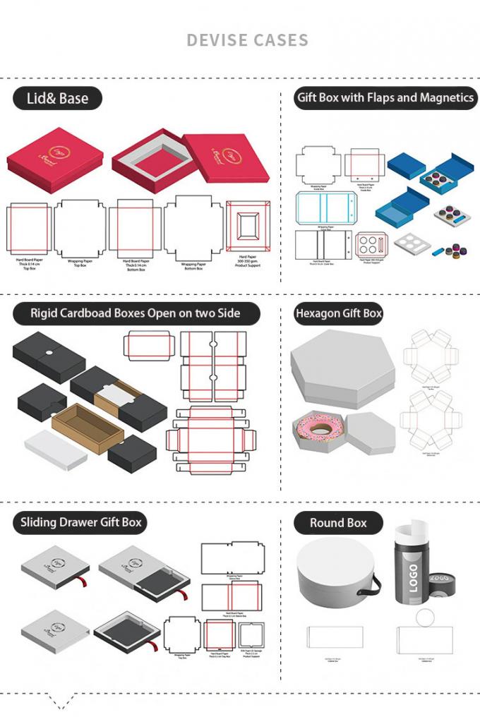 Black Magnetic Gift Box Foldable Flap Wig Gift Box  With Lids 4