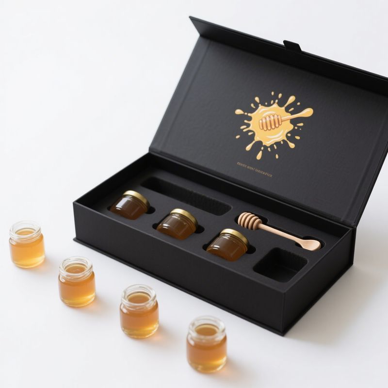 Custom Kraft Paper Luxury Honey Packaging Boxes , Recycled Honey Jar Box Packaging
