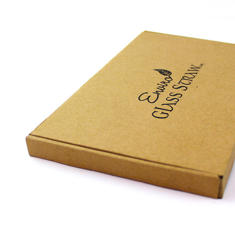 Eco Friendly Kraft Corrugated Mailer Boxes For Straws Shipping