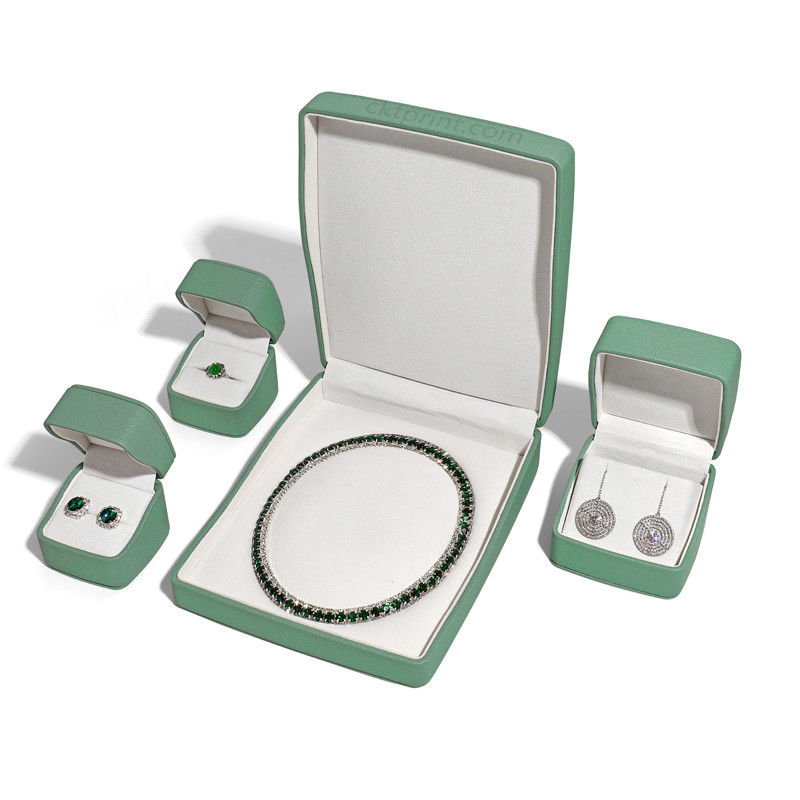 Leather Jewelry Box Customized Recycled Jewelry Gift Box For Ring Earring Bracelet Necklace