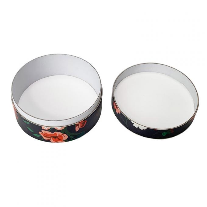 Custom Printed Round Paper Box With Lid 0