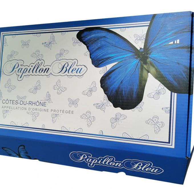 Heavy Duty Mailer Gift Boxes Printed Colorful Custom 6 Pack Wine 2