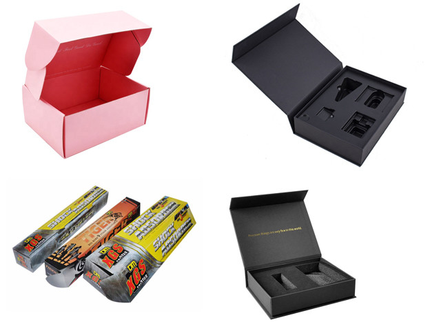 Customize Rigid Cardboard Custom Black Boxes With Foam Insert 0