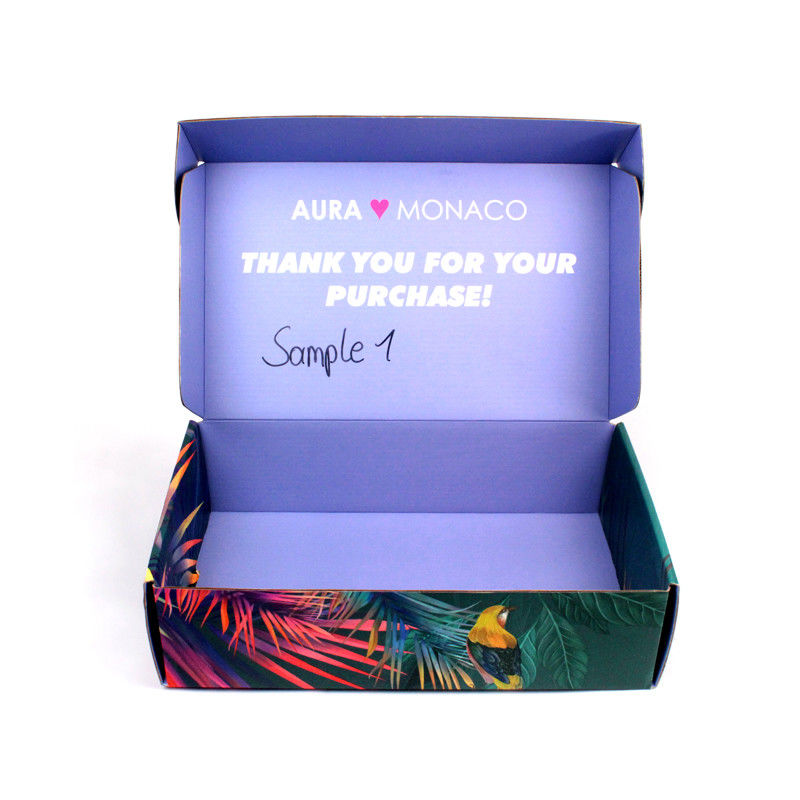 Corrugated Packaging Boxes Double Side Printed For Cloth And Garment