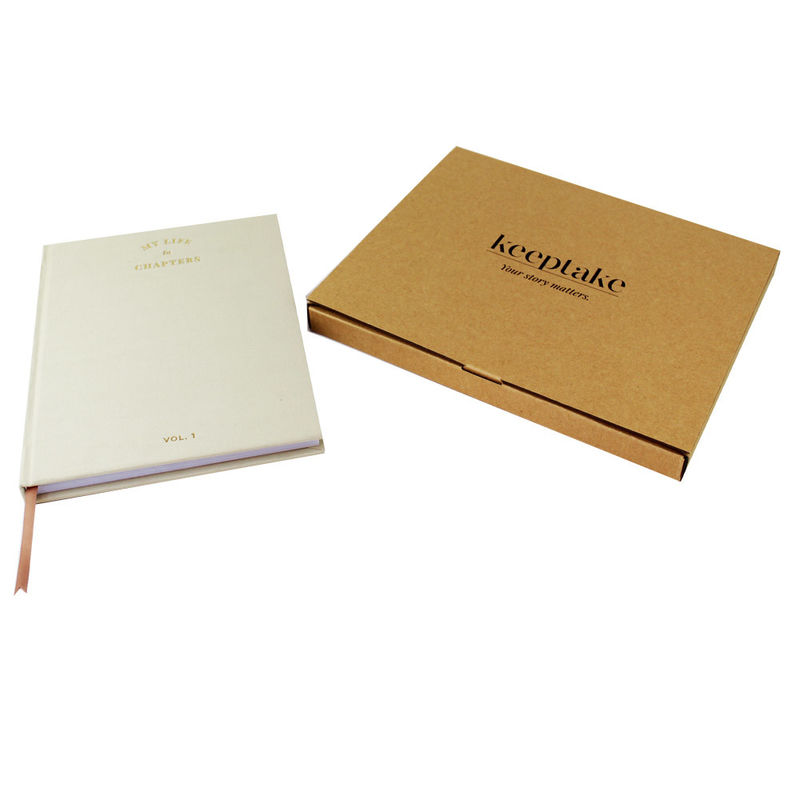 Recyclable A4 A5 Corrugated Cardboard Book Shipping Box Custom Print