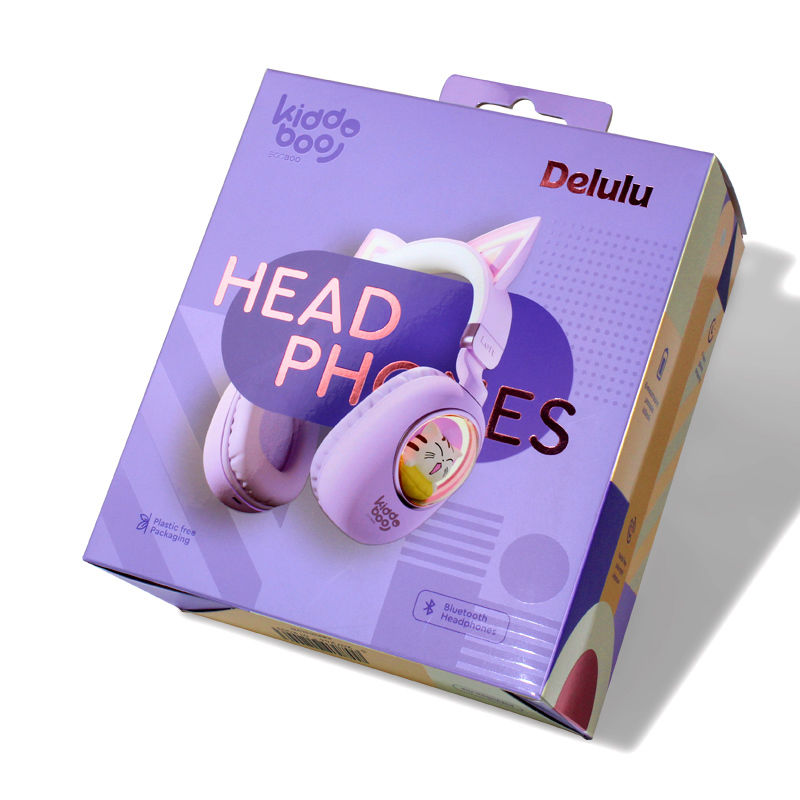 Custom Recycled Cardboard Wireless Headphone Packaging Box 3x3x3cm