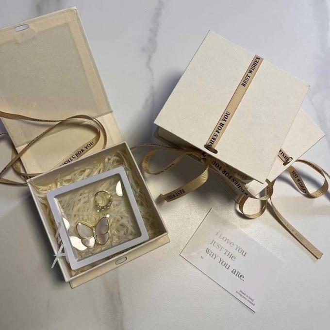 Wholesale Luxury Gift Packaging Box With Ribbon Square Shape Customized 1