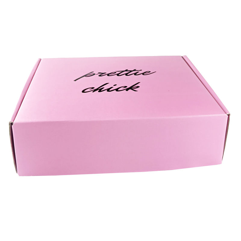 Custom Cardboard Pink Corrugated Shipping Boxes , Pink Corrugated Mailer Boxes For Cosmetic Packaging