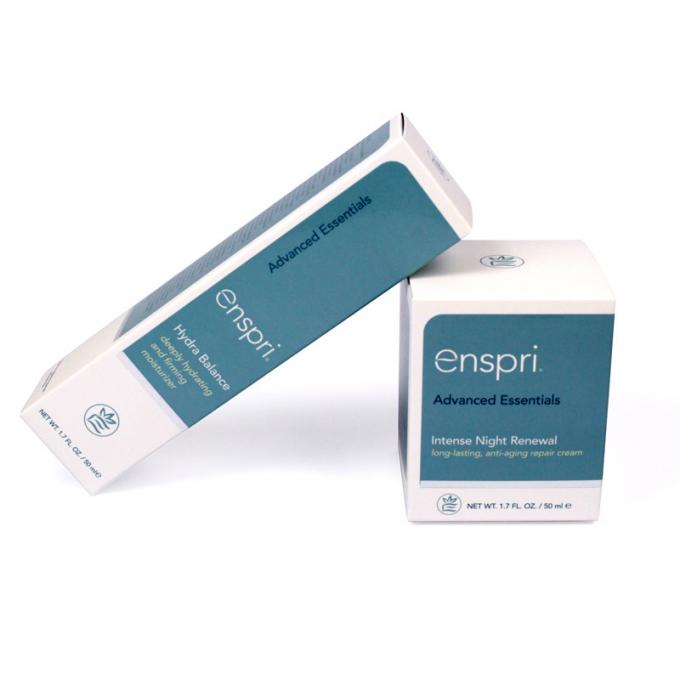 Biodegradable Skin Care Packaging Boxes With Shiny And Embossed Logo 1