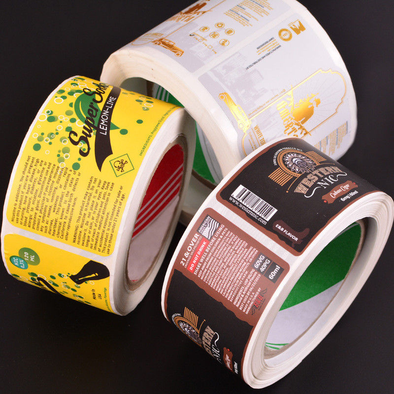 Self Adhesive Bottle Custom Label Stickers Color Printed For Honey Jar