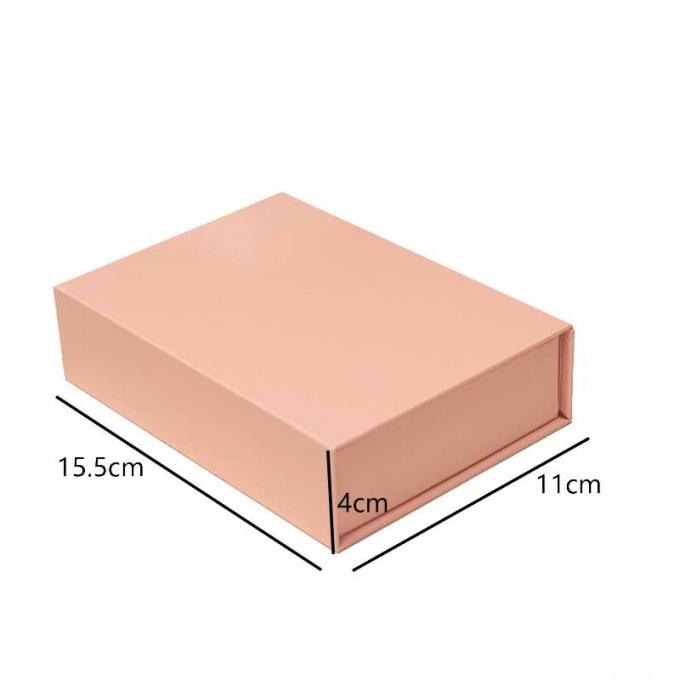 High Glossy Pink Chipboard Magnetic Closure Gift Box 1