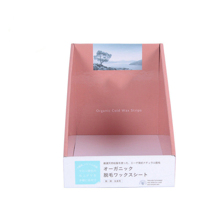 Offset Printing Cardboard Shop Display Stands Custom Corrugated Product Display Boxes