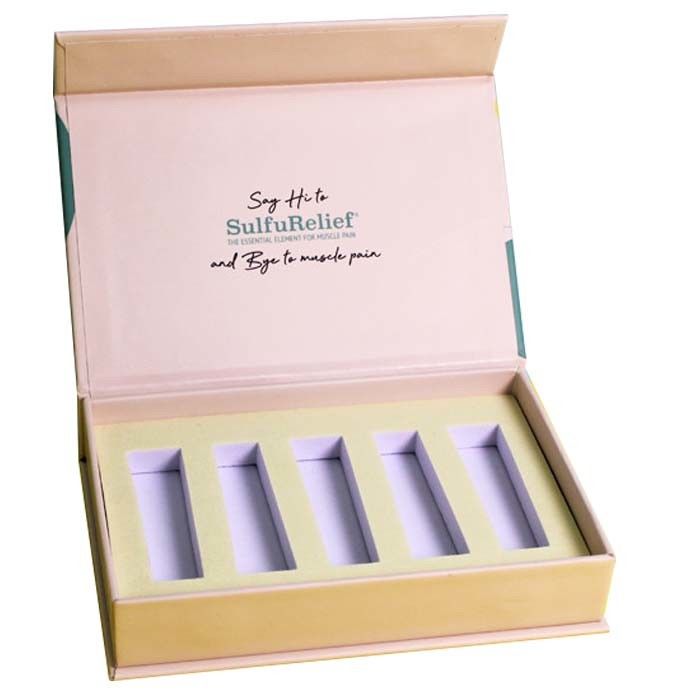 Recyclable Cosmetic Magnetic Lipstick Box Rigid Cardboard Packaging