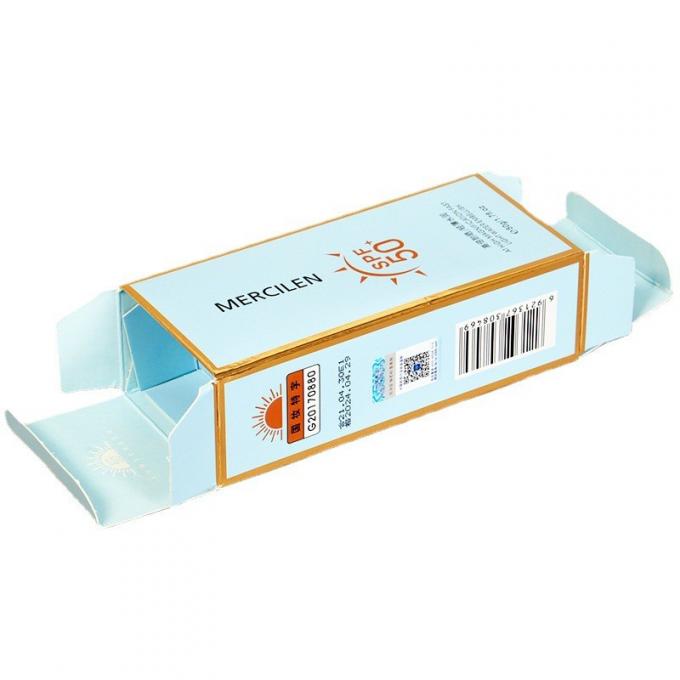 Custom Printed Cardboard Cosmetic Kit Packing Boxes For Perfume Oil Sun Cream 1