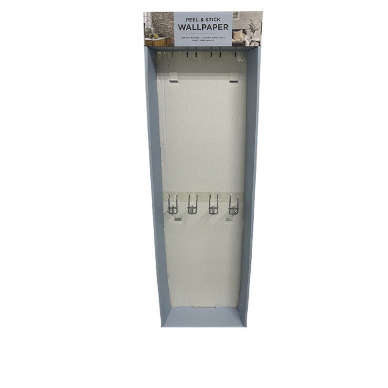 Custom Display Box Cardboard Point Display With Metal Hanger Hook
