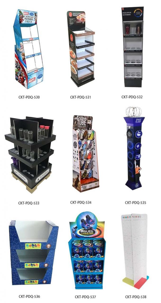 Promotion Cardboard Counter Display Table Display Stand For Kitchen Ware 3