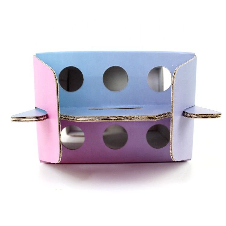 Corrugated Cardboard Window Packaging Box For 6 Pack Wine Bottle