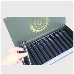 Custom Beard Product Packaging Boxes With Free Design Support Gold Foil Logo 1