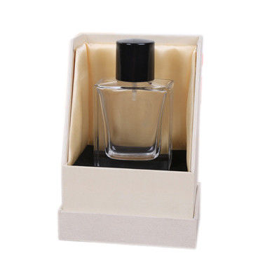 White Classical Perfume Packaging Box With Cardboard Holder
