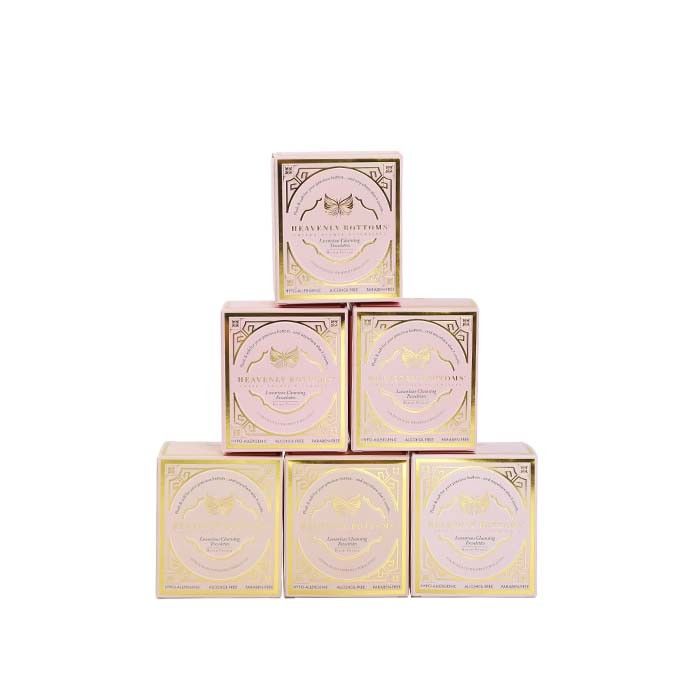 Pink Paper Tuck End Folding Carton Box Double Side Printed Golden Foil Stamping