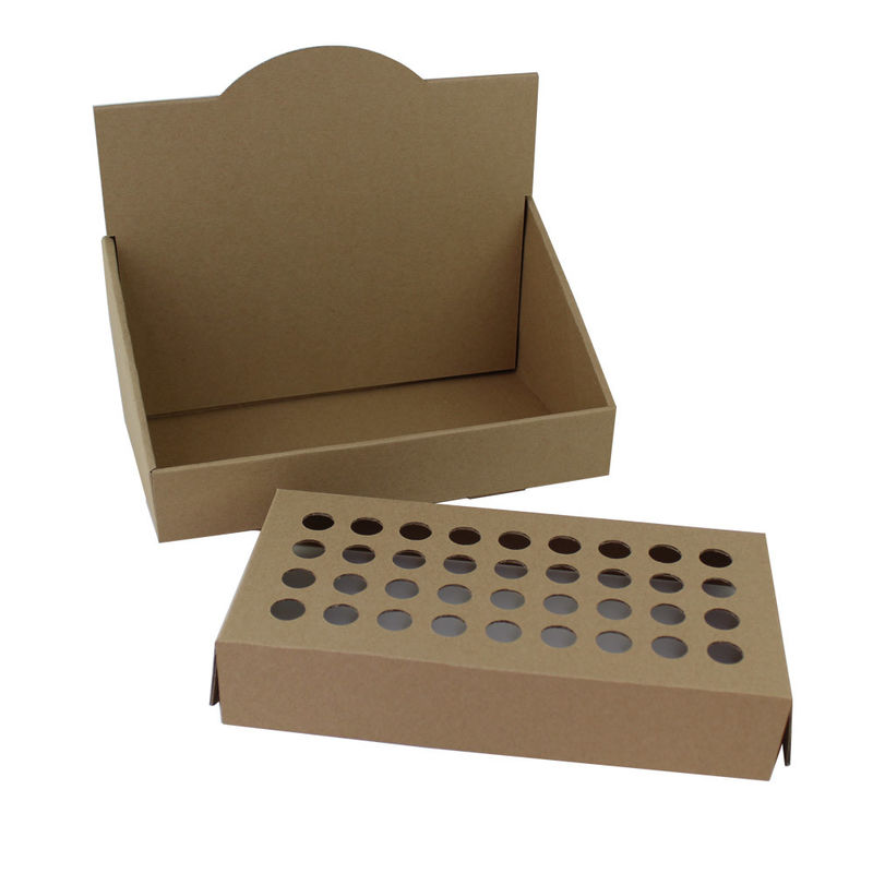 Brown Cardboard Display Boxes Eco Friendly Display Stand